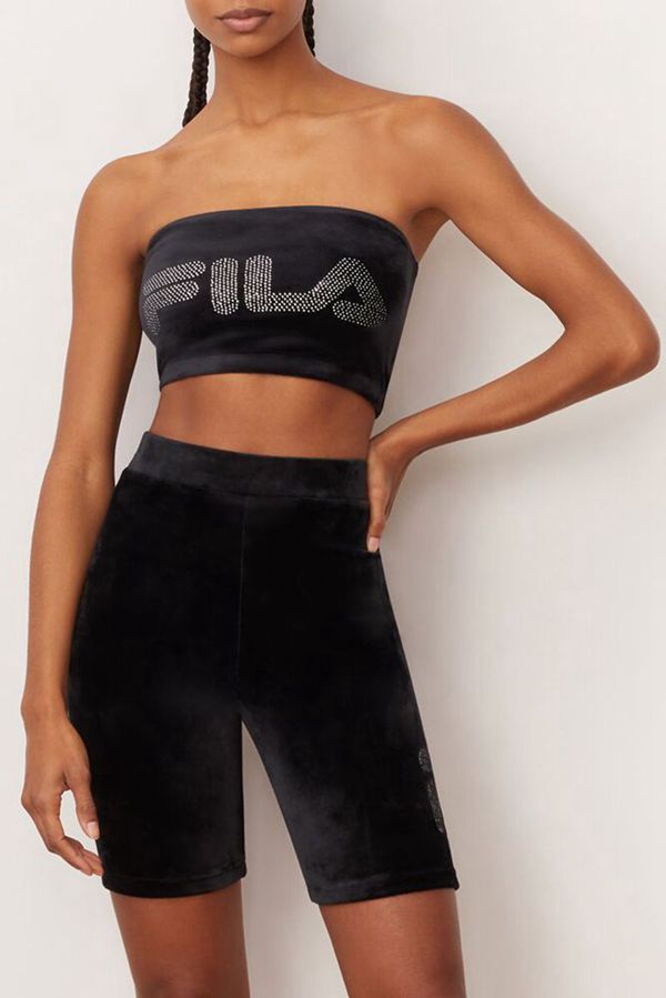 Fila Tričká Damske Čierne - Iman Bandeau Vypredaj - Slovakia 05396-YCOK